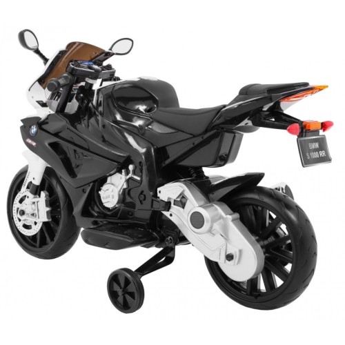 BMW S1000 RR Dětské dobíjecí kolo Černý pomocný stojan na kolíky