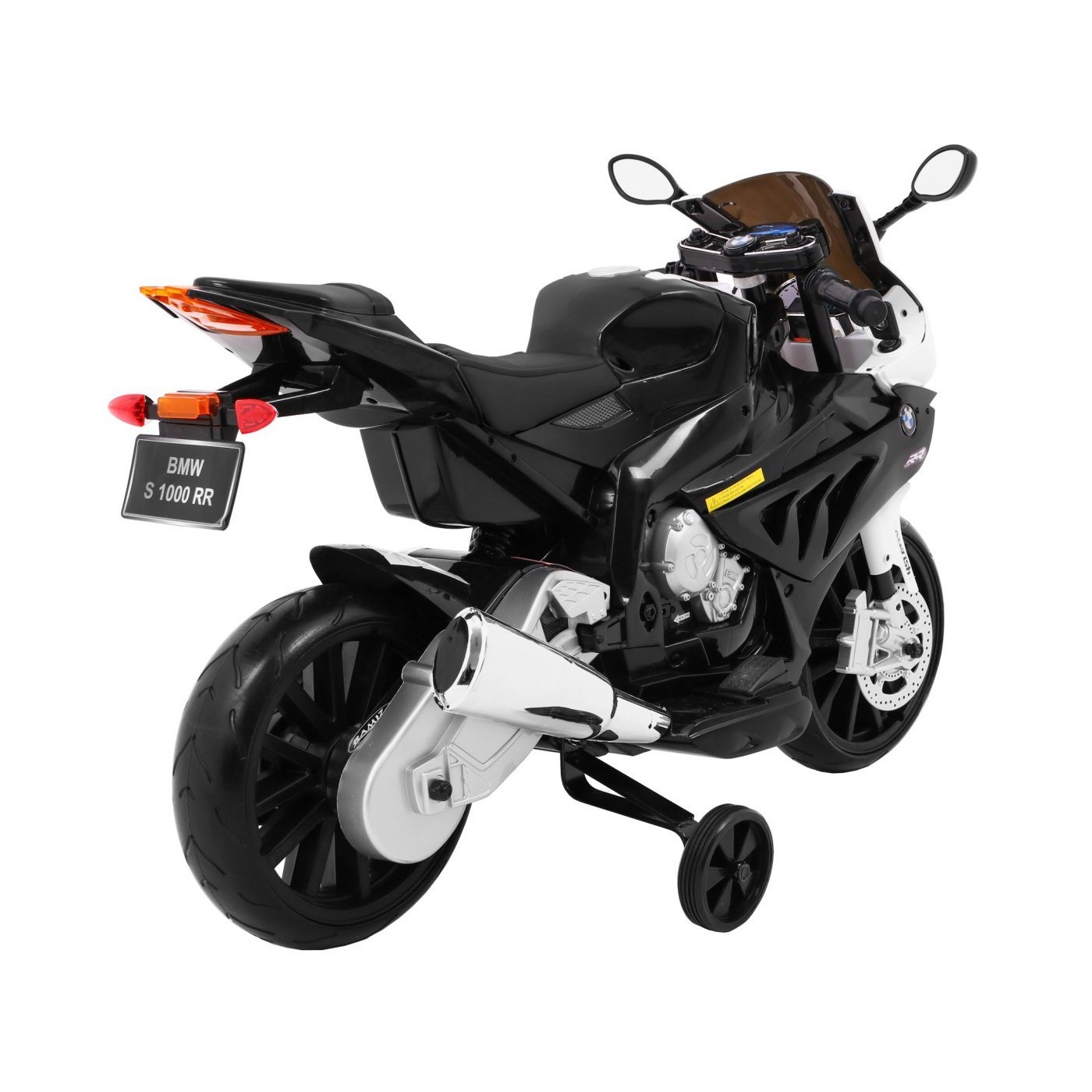 BMW S1000 RR Dětské dobíjecí kolo Černý pomocný stojan na kolíky