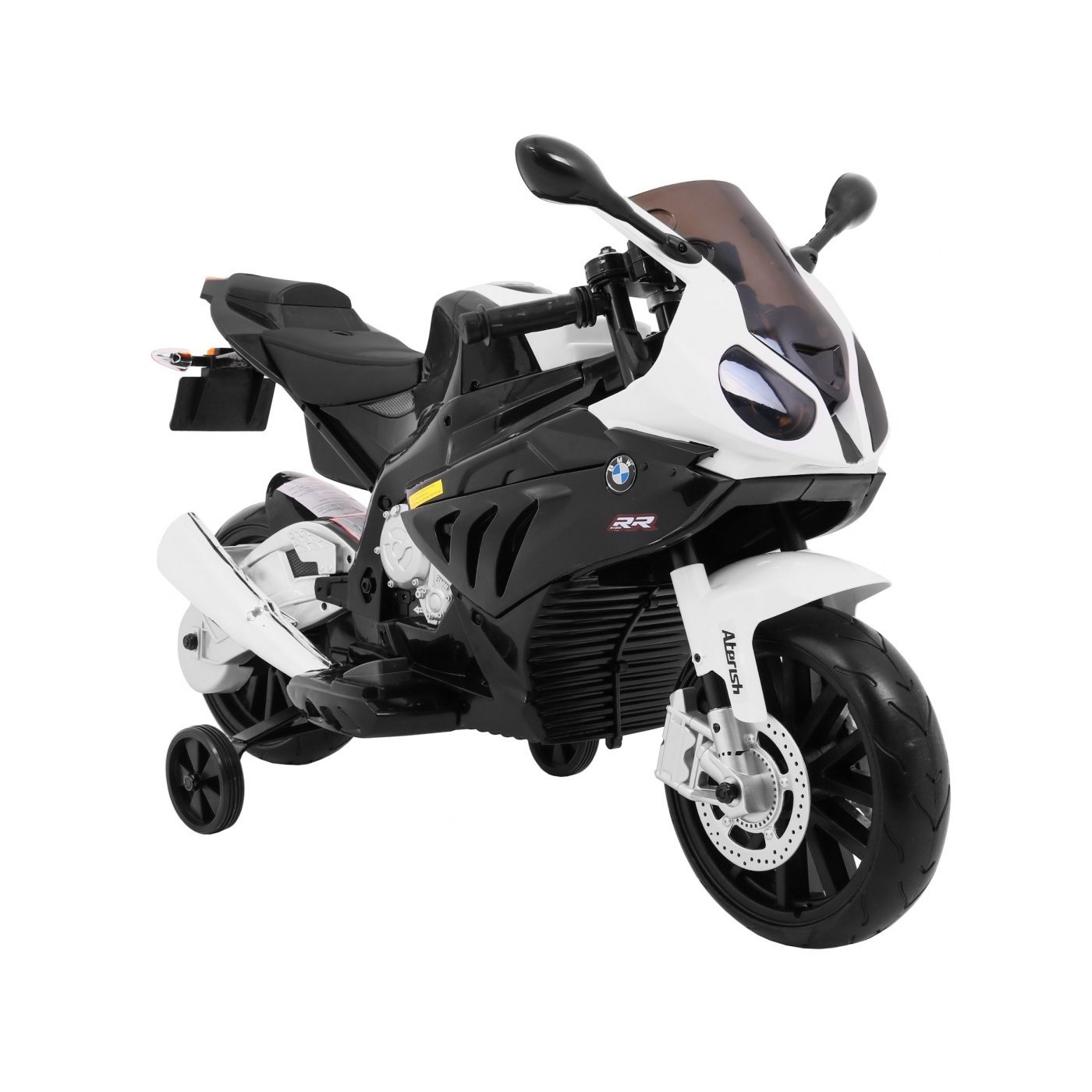 BMW S1000 RR Dětské dobíjecí kolo Černý pomocný stojan na kolíky