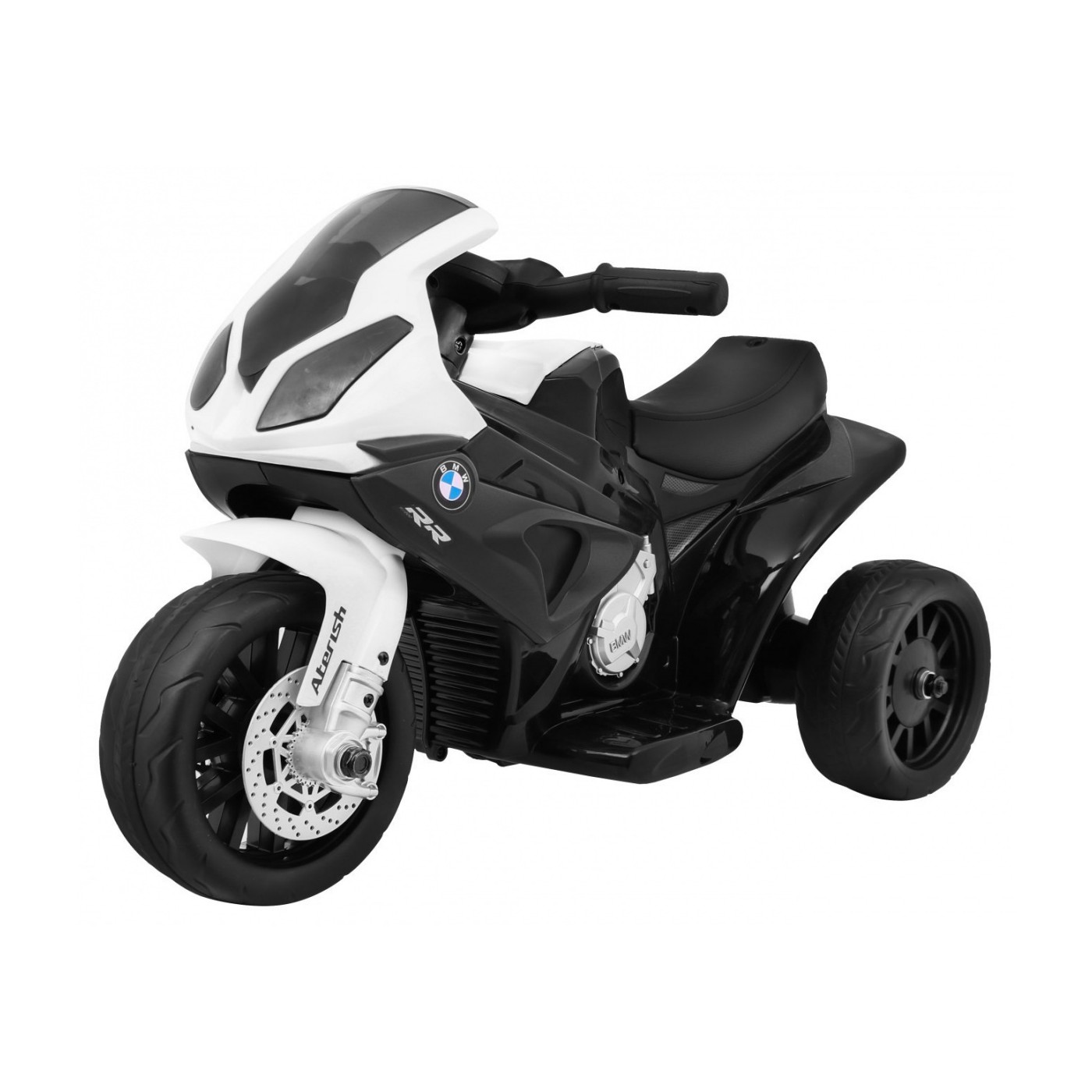 BMW S1000 RR Mini dětský bateriový motor černý + 3 kola + zvuk + LED