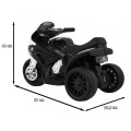 BMW S1000 RR Mini dětský bateriový motor černý + 3 kola + zvuk + LED