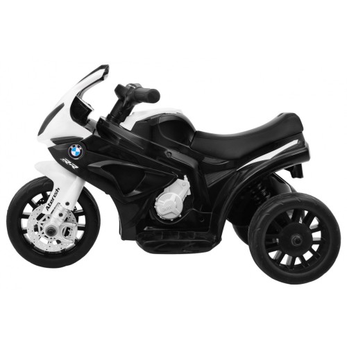 BMW S1000 RR Mini dětský bateriový motor černý + 3 kola + zvuk + LED