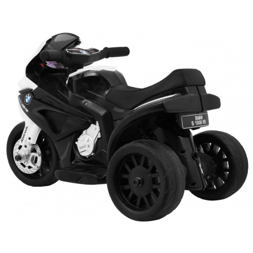 BMW S1000 RR Mini dětský bateriový motor černý + 3 kola + zvuk + LED