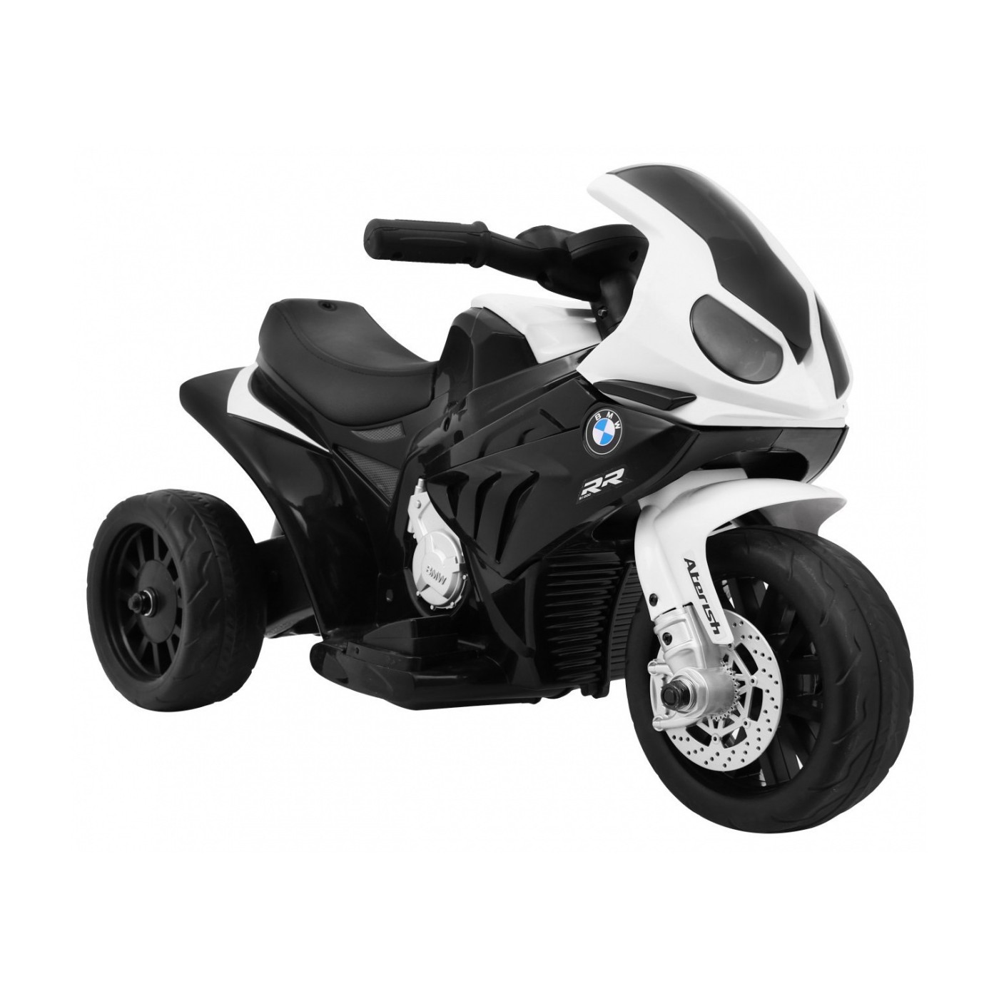 BMW S1000 RR Mini dětský bateriový motor černý + 3 kola + zvuk + LED