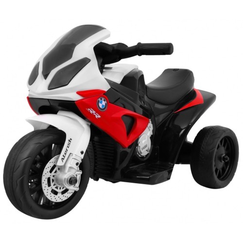 Dětský bateriový motor BMW S1000 RR Mini červený + 3 kola + zvuk + LED