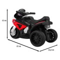 Dětský bateriový motor BMW S1000 RR Mini červený + 3 kola + zvuk + LED