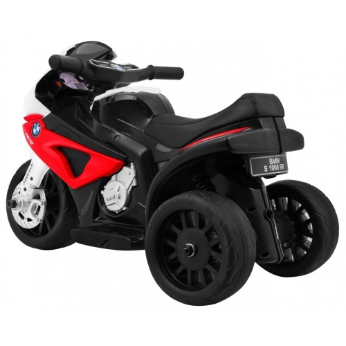 Dětský bateriový motor BMW S1000 RR Mini červený + 3 kola + zvuk + LED