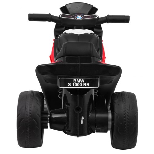 Dětský bateriový motor BMW S1000 RR Mini červený + 3 kola + zvuk + LED