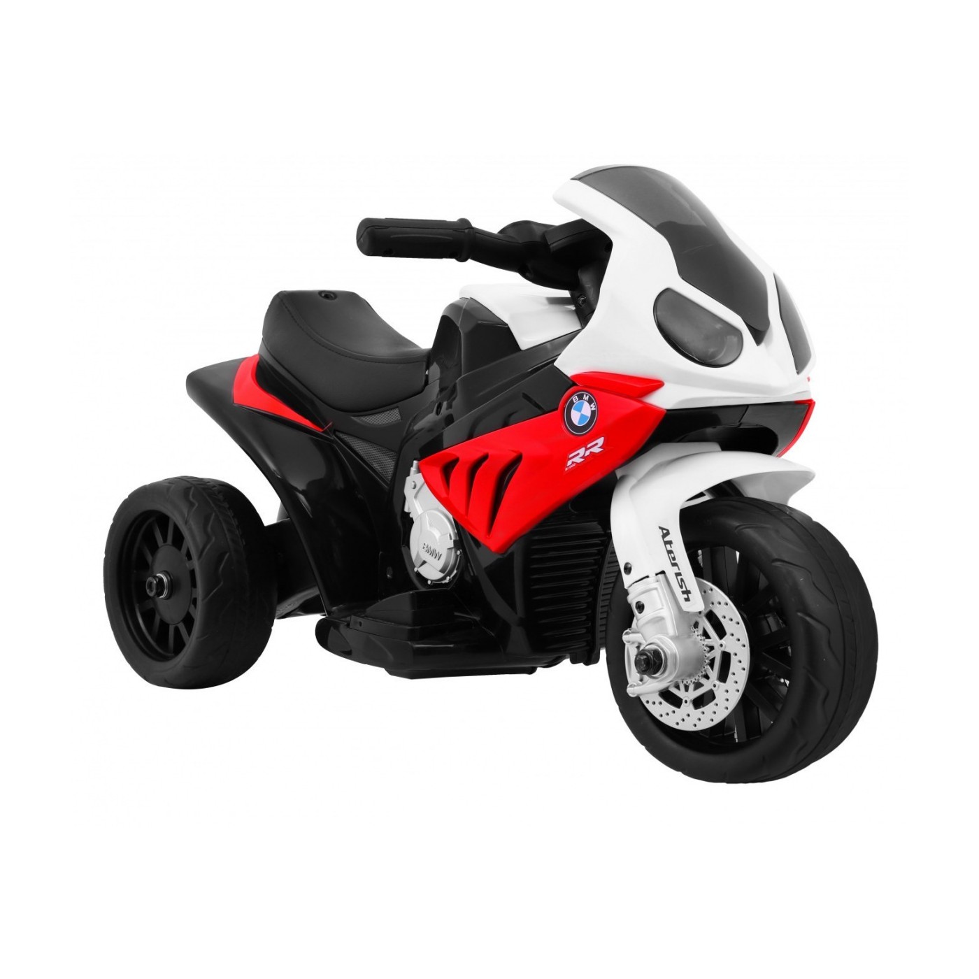 Dětský bateriový motor BMW S1000 RR Mini červený + 3 kola + zvuk + LED