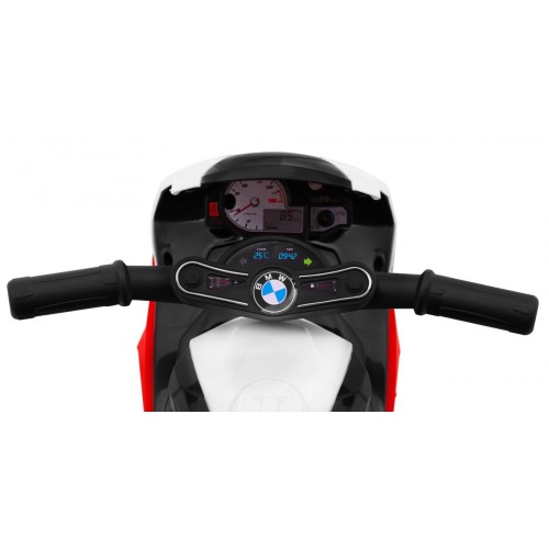 Dětský bateriový motor BMW S1000 RR Mini červený + 3 kola + zvuk + LED
