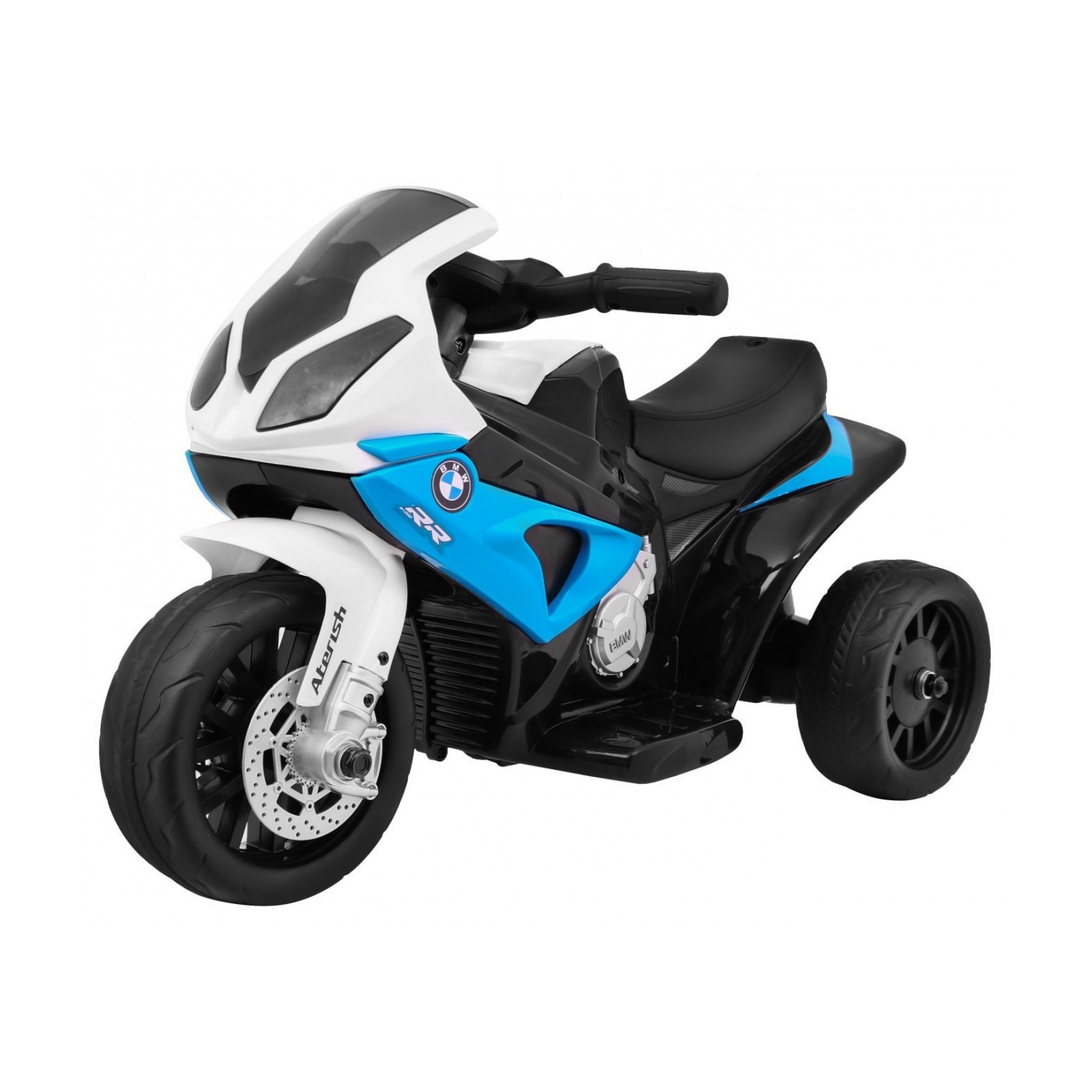 BMW S1000 RR Mini dětský bateriový motor modrý + 3 kola + zvuk + LED