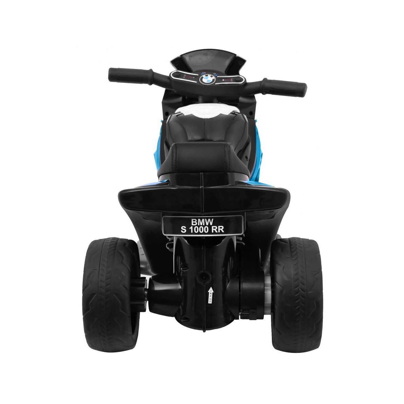 BMW S1000 RR Mini dětský bateriový motor modrý + 3 kola + zvuk + LED