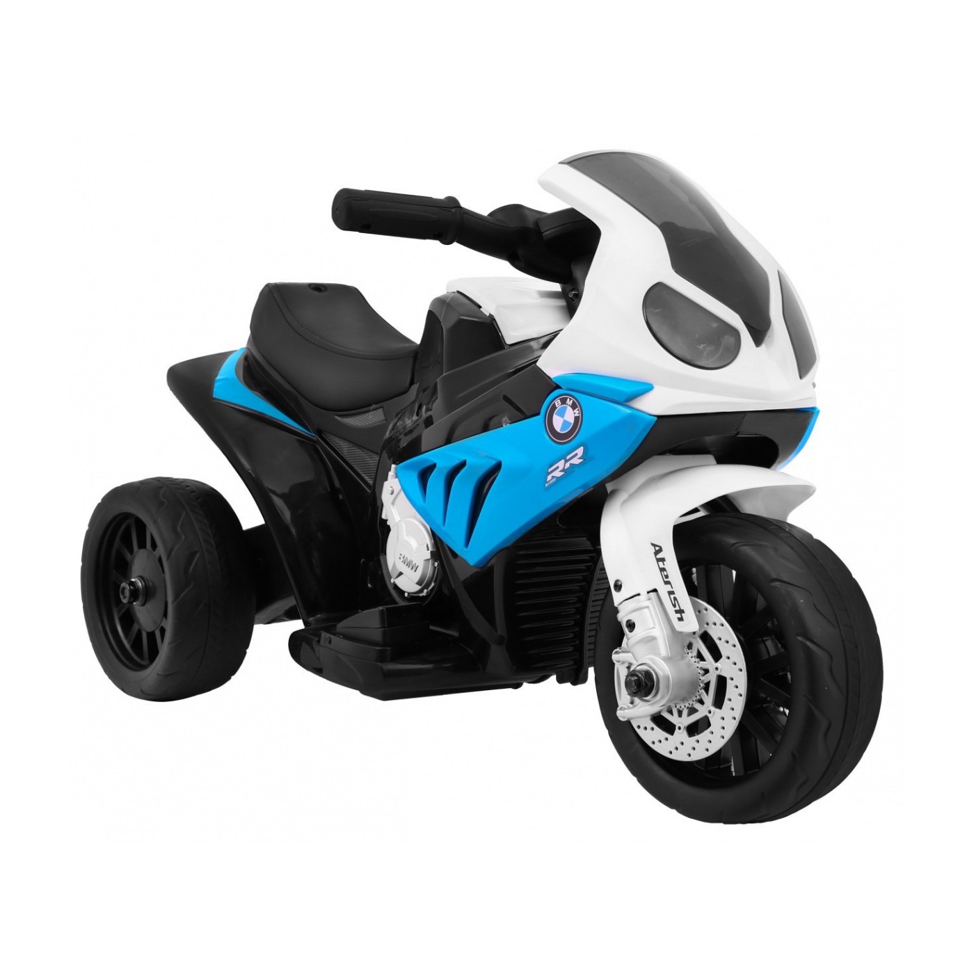 BMW S1000 RR Mini dětský bateriový motor modrý + 3 kola + zvuk + LED