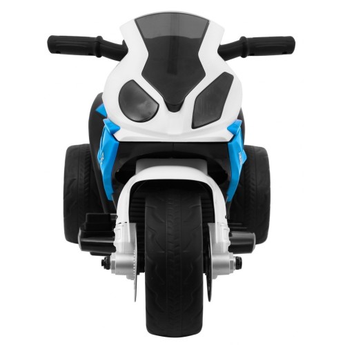 BMW S1000 RR Mini dětský bateriový motor modrý + 3 kola + zvuk + LED