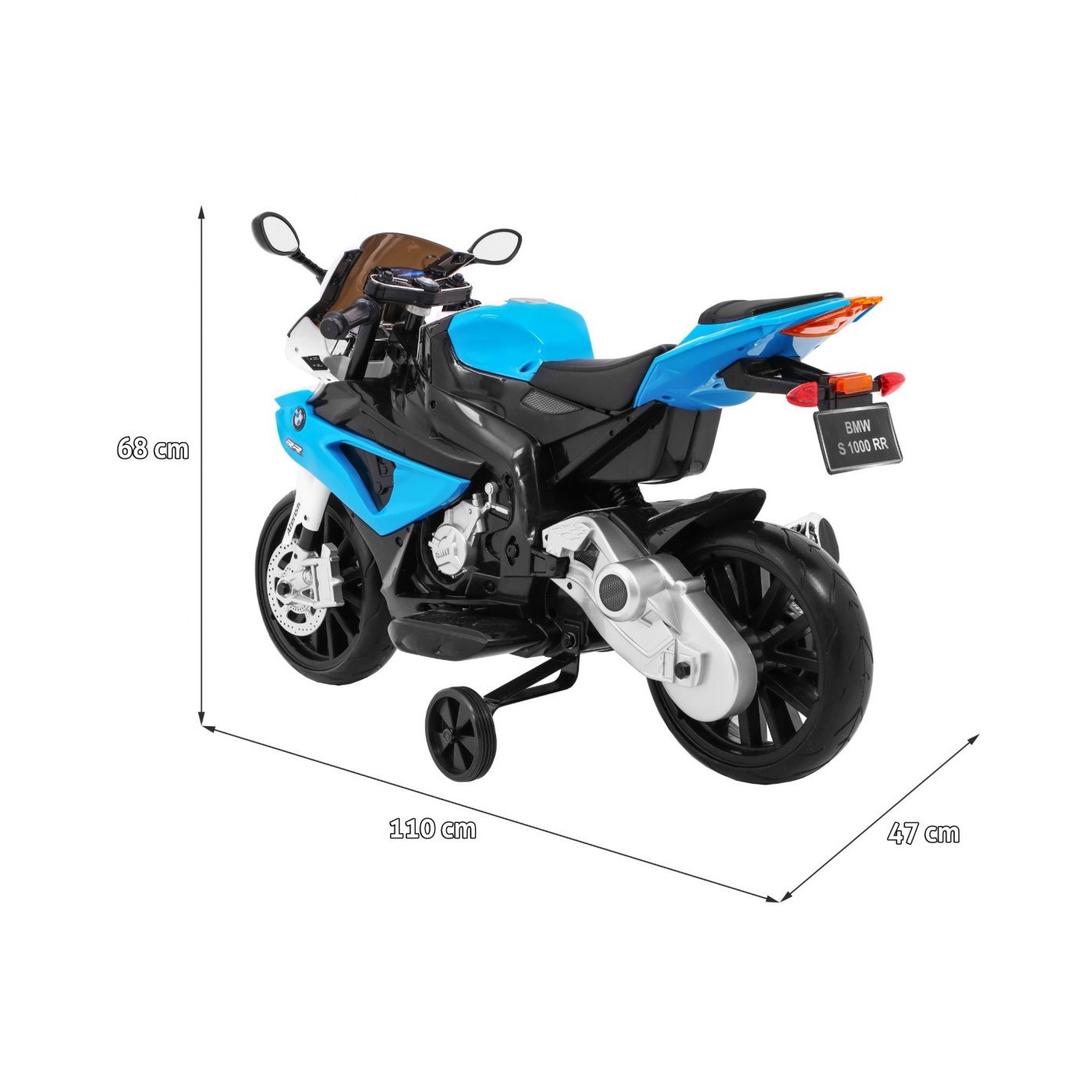 BMW S1000 RR Dětská baterie Motor Modrá podpěrná noha