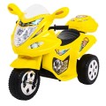 Elektrický tříkolový motocykl BJX-088 pro nejmladší žlutá + zvuky + světla