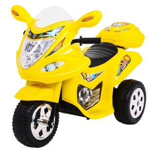 Elektrický tříkolový motocykl BJX-088 pro nejmladší žlutá + zvuky + světla