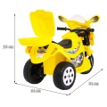 Elektrický tříkolový motocykl BJX-088 pro nejmladší žlutá + zvuky + světla