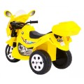 Elektrický tříkolový motocykl BJX-088 pro nejmladší žlutá + zvuky + světla