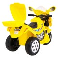 Elektrický tříkolový motocykl BJX-088 pro nejmladší žlutá + zvuky + světla