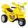 Elektrický tříkolový motocykl BJX-088 pro nejmladší žlutá + zvuky + světla