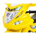 Elektrický tříkolový motocykl BJX-088 pro nejmladší žlutá + zvuky + světla
