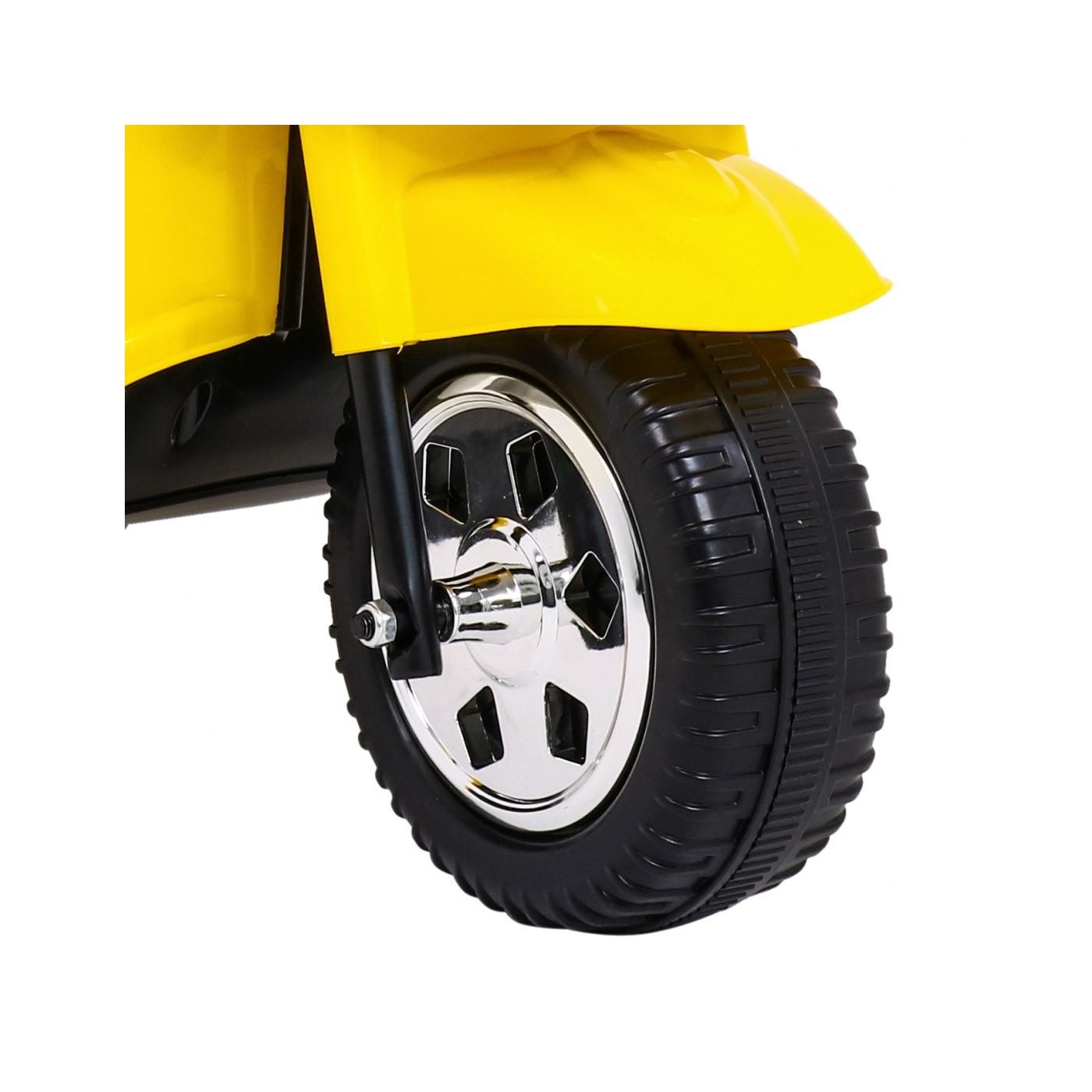 Elektrický tříkolový motocykl BJX-088 pro nejmladší žlutá + zvuky + světla