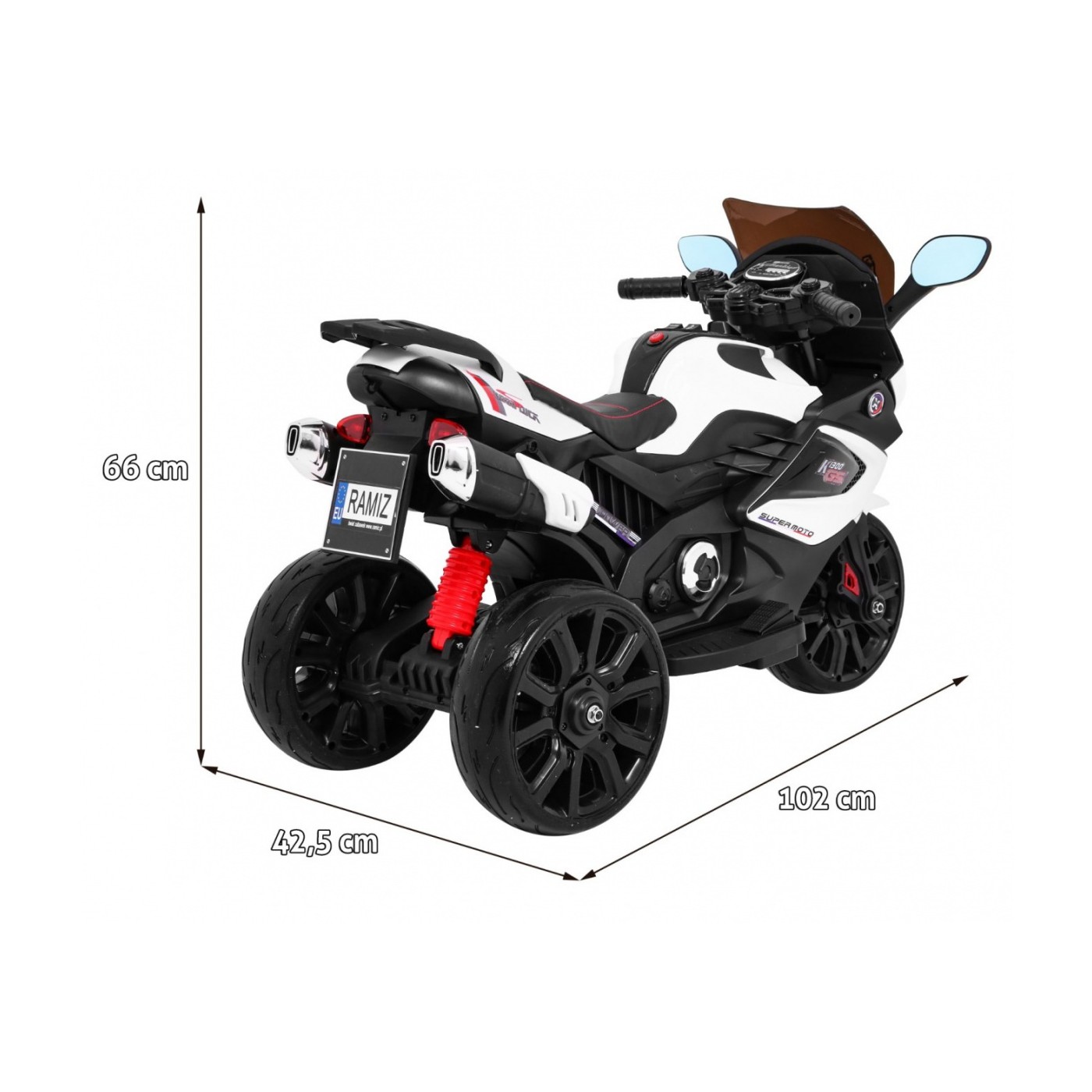 Vozidlo Motocykl Grand Sport Bílá