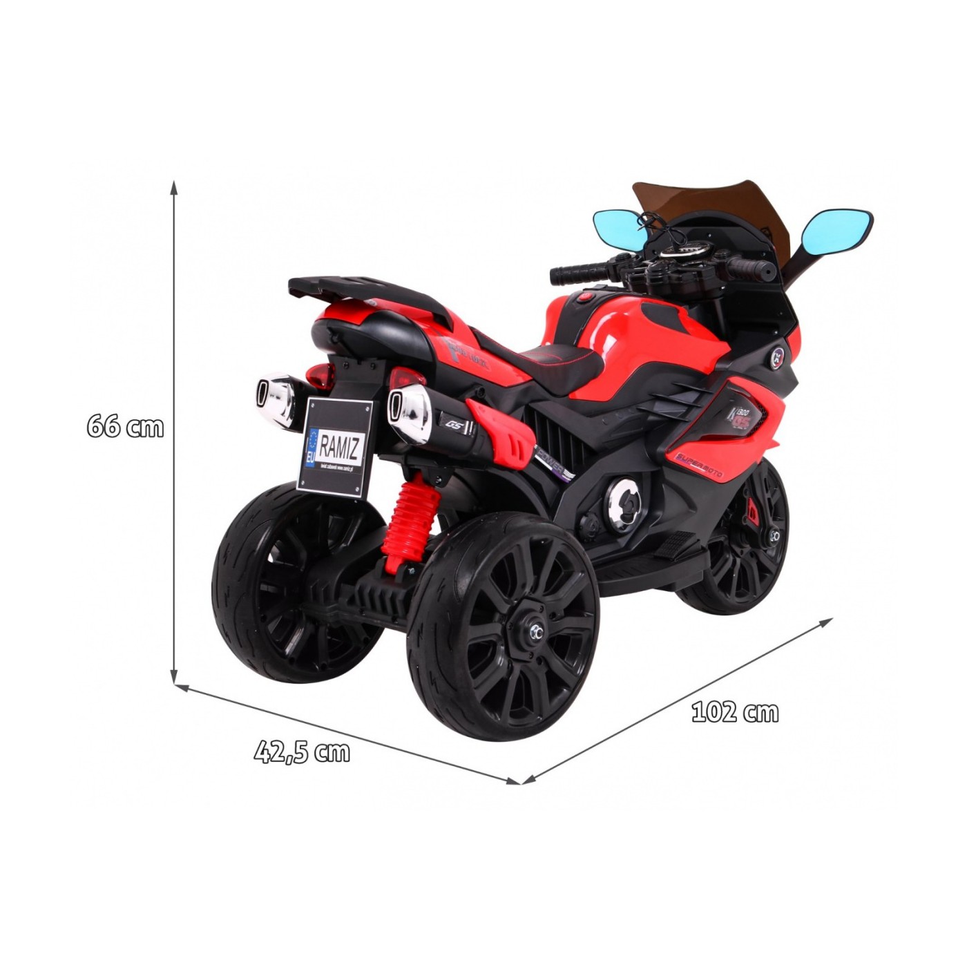 Vozidlo Motocykl Grand Sport Červená