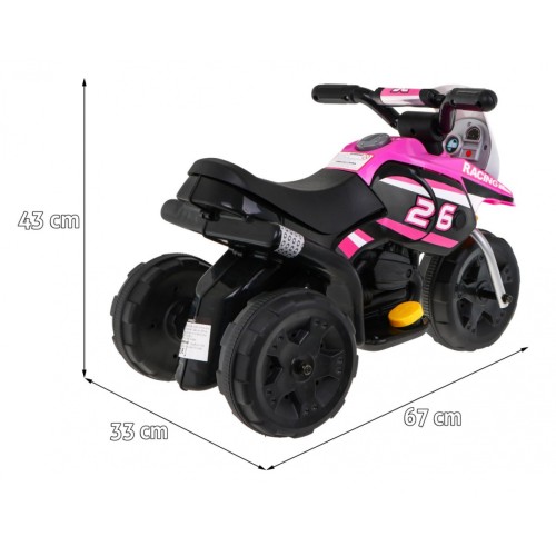MINI růžový motocykl vozidla