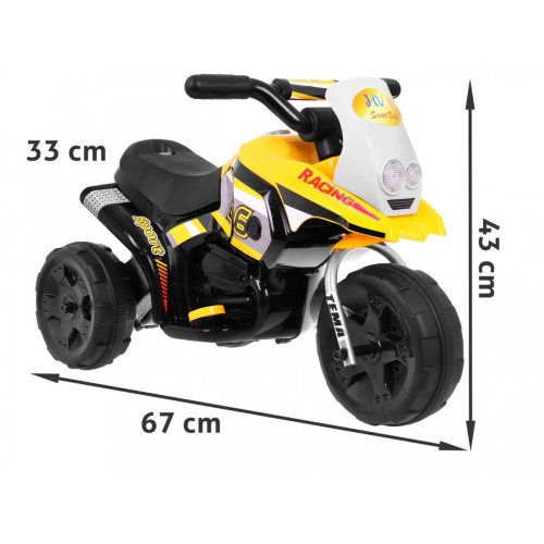 Vozidlo Motocykl MINI žlutý