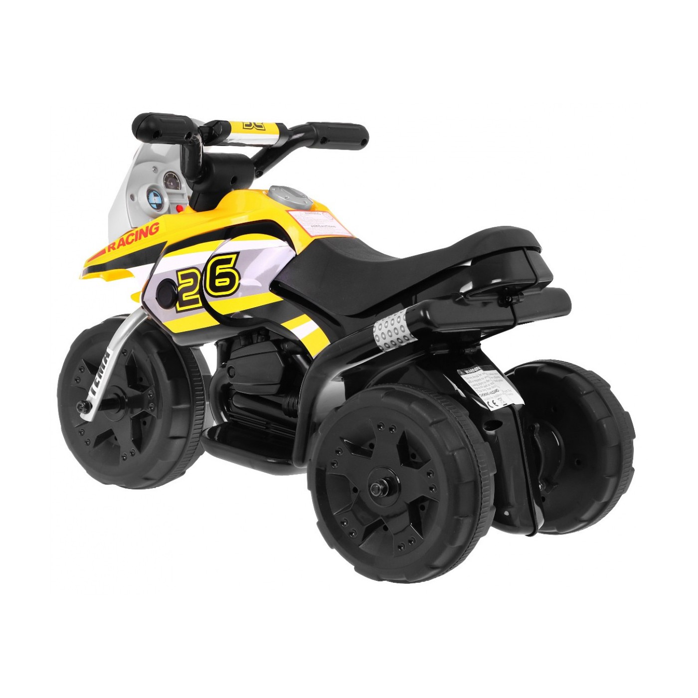 Vozidlo Motocykl MINI žlutý