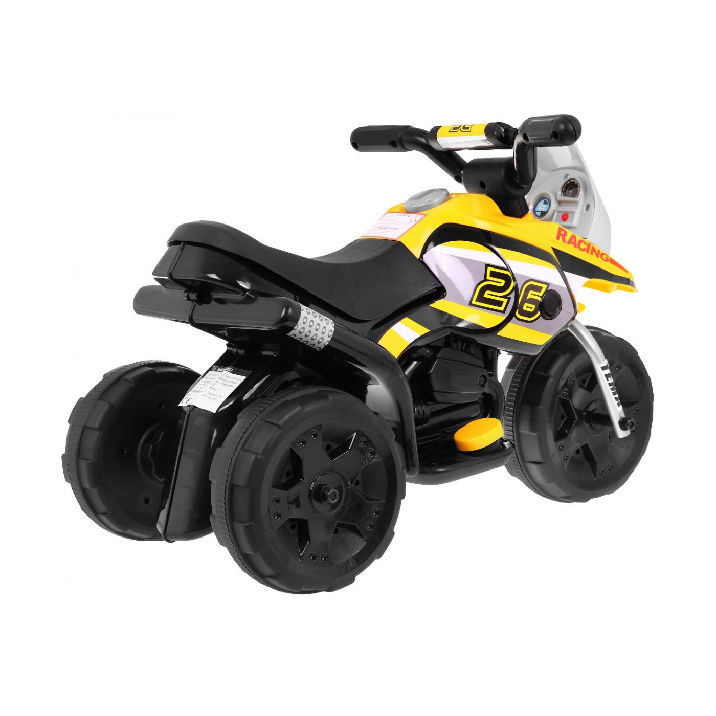 Vozidlo Motocykl MINI žlutý