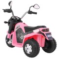 Dětské MiniBike Dobíjecí kolo Růžové Zvuk led světla Eco kůže