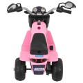Dětské MiniBike Dobíjecí kolo Růžové Zvuk led světla Eco kůže