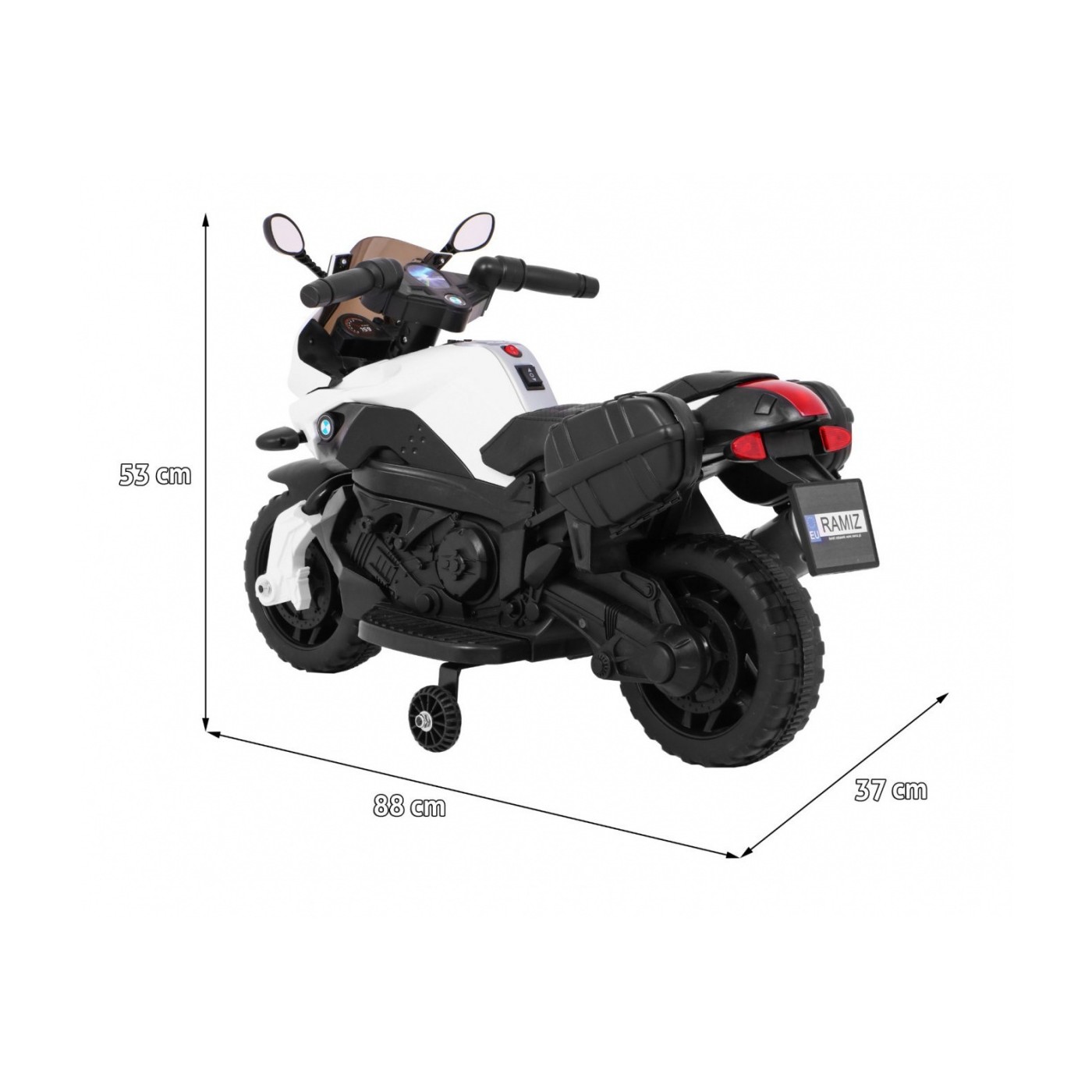Vozidlo Motocykl shadow Bílá