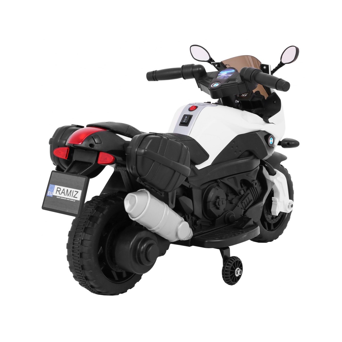 Vozidlo Motocykl shadow Bílá