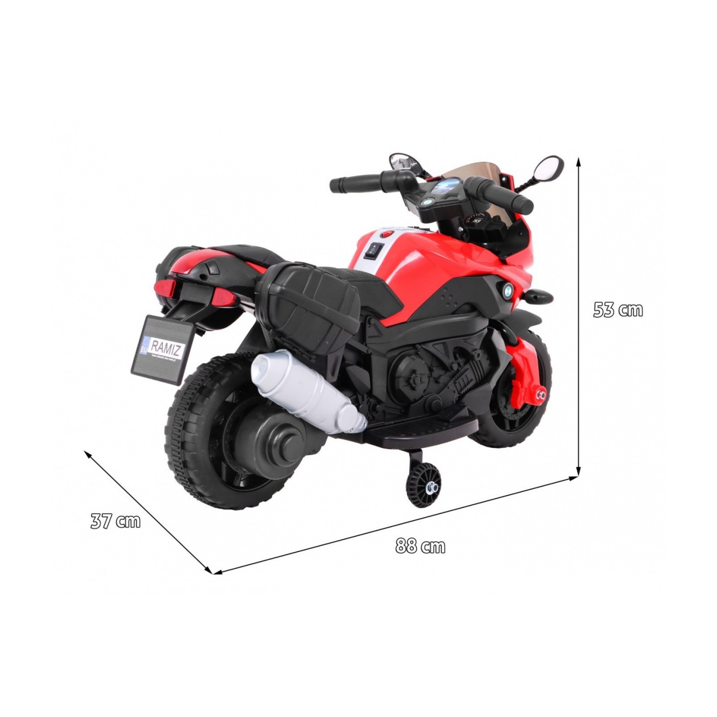 Vozidlo Motocykl shadow Červená