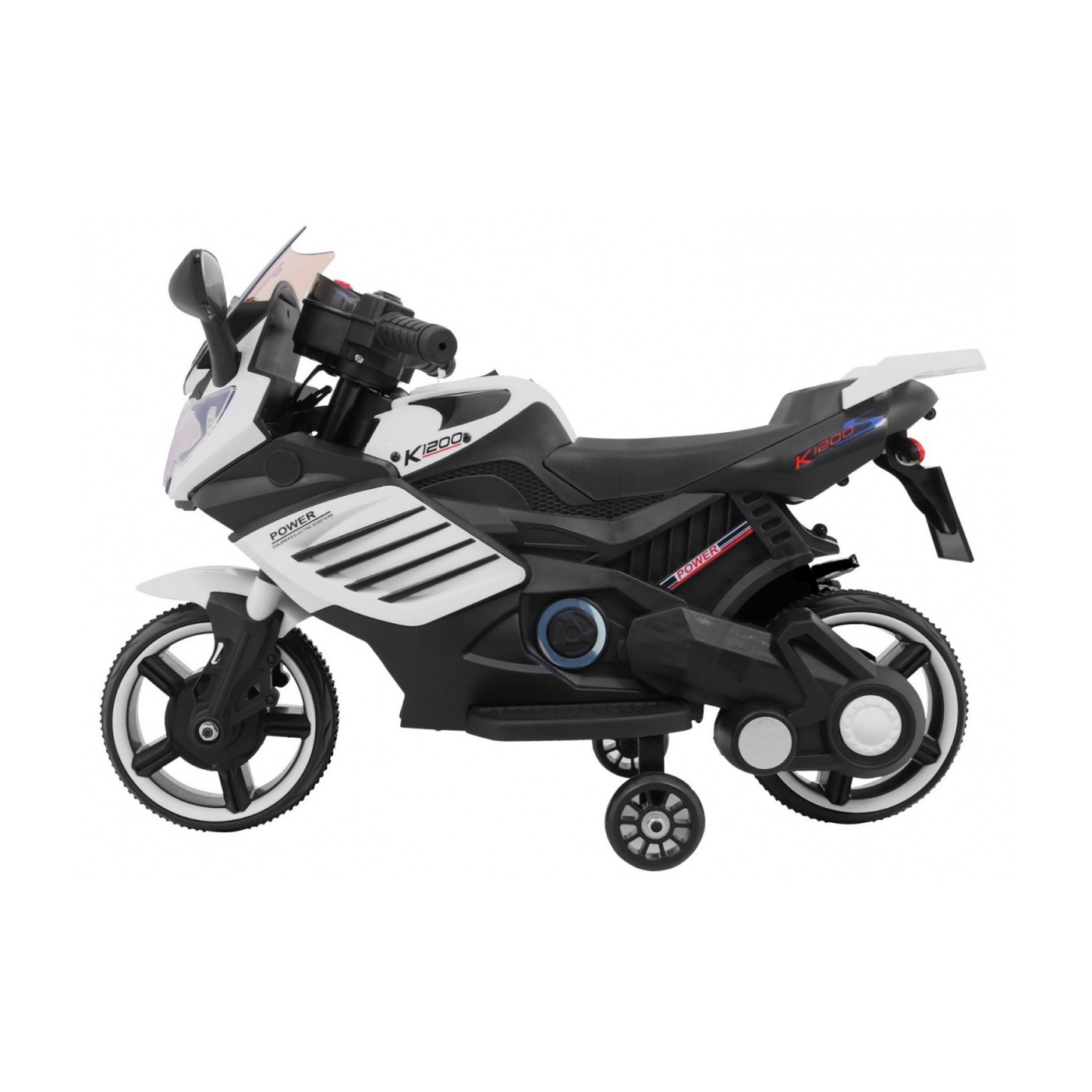 Vozidlo Motocykl SuperBike Bílá