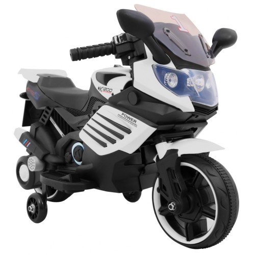 Vozidlo Motocykl SuperBike Bílá