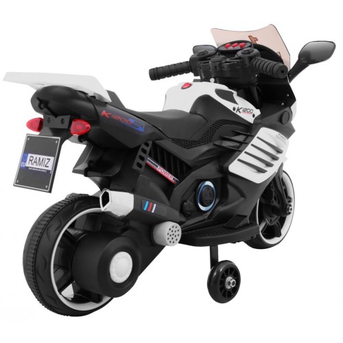 Vozidlo Motocykl SuperBike Bílá