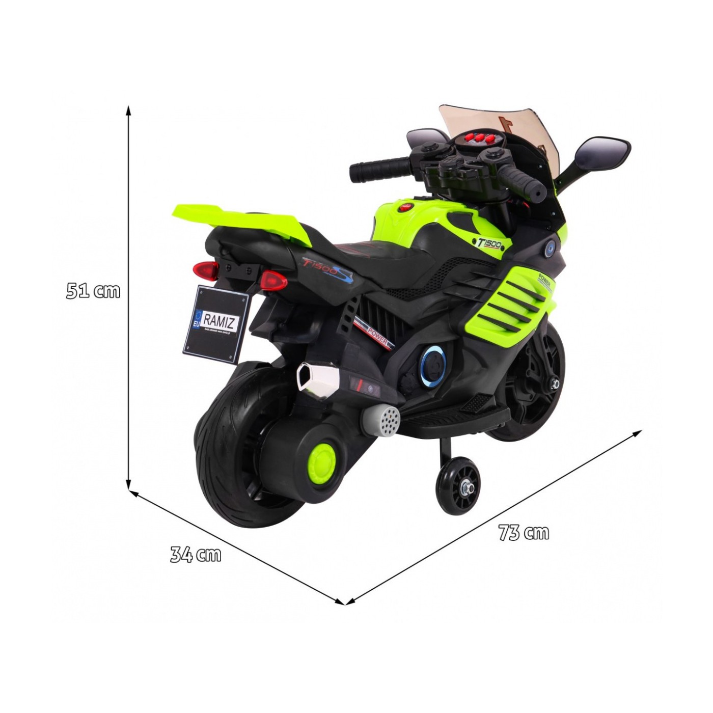 Vozidlo Superbike zelená