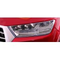 Výtah na baterie pro děti Audi Q7 červený lak + dálkové ovládání + pomalý start + EVA + MP3 LED