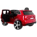 Výtah na baterie pro děti Audi Q7 červený lak + dálkové ovládání + pomalý start + EVA + MP3 LED