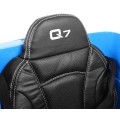 Výtah na baterie Audi Q7 pro děti lak modrý + dálkové ovládání + pomalý start + EVA + MP3 LED