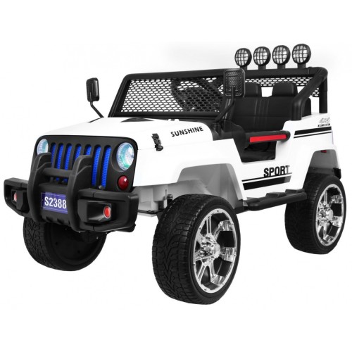Off-Road Raptor Drifter Bílý Dálkový Disk 4x4 Schránka Pomalý Start MP3 LED
