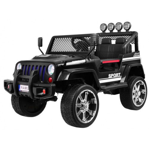 Off-Road Raptor Drifter černý + Remote + 4x4 Drive + Clipboard + Slow Start + MP3 LED