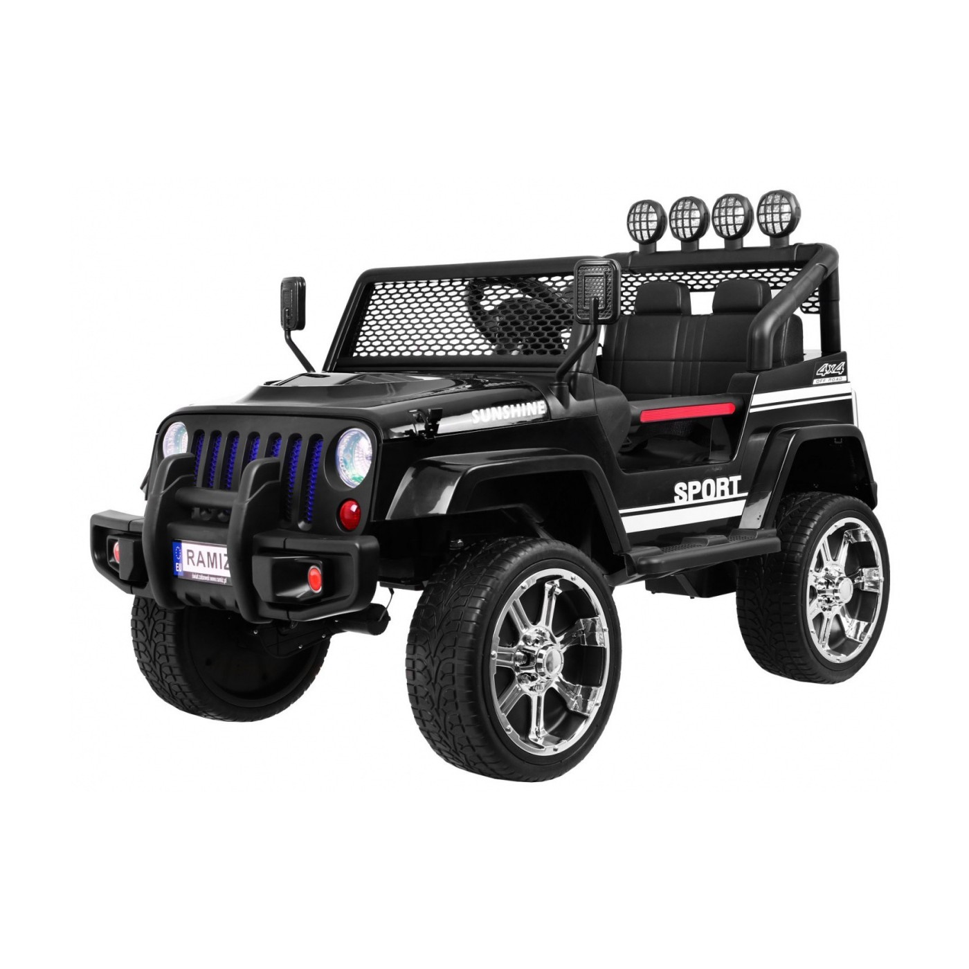 Off-Road Raptor Drifter černý + Remote + 4x4 Drive + Clipboard + Slow Start + MP3 LED