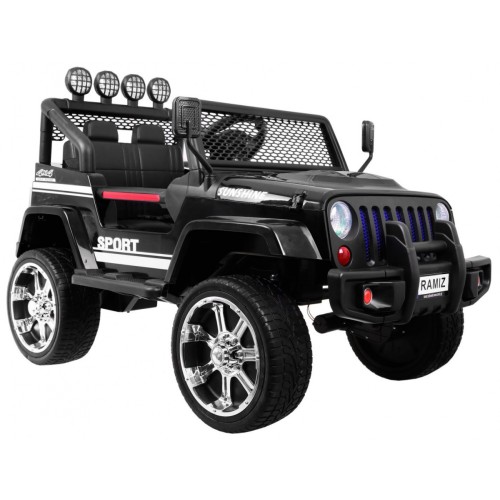 Off-Road Raptor Drifter černý + Remote + 4x4 Drive + Clipboard + Slow Start + MP3 LED