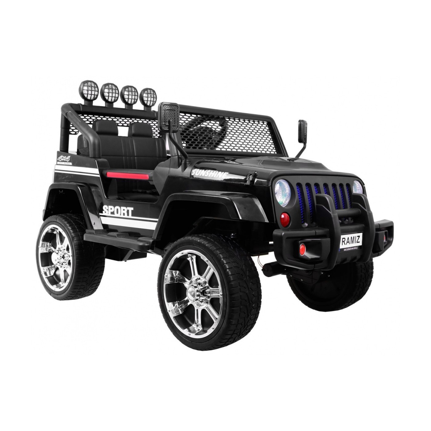 Off-Road Raptor Drifter černý + Remote + 4x4 Drive + Clipboard + Slow Start + MP3 LED